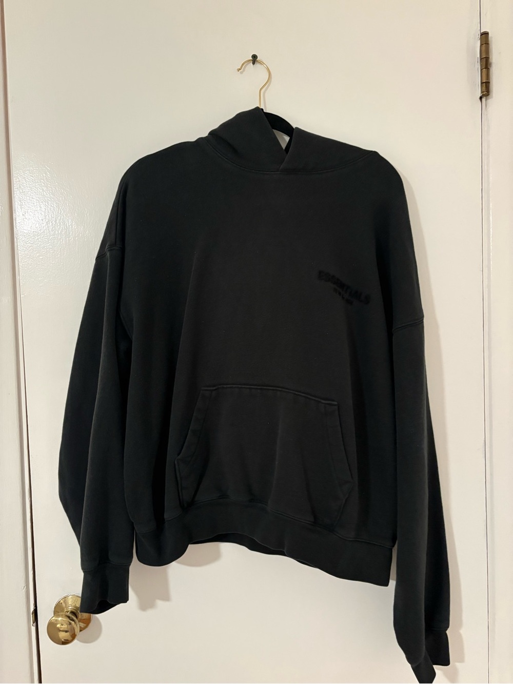 Black Essentials Hoodie
